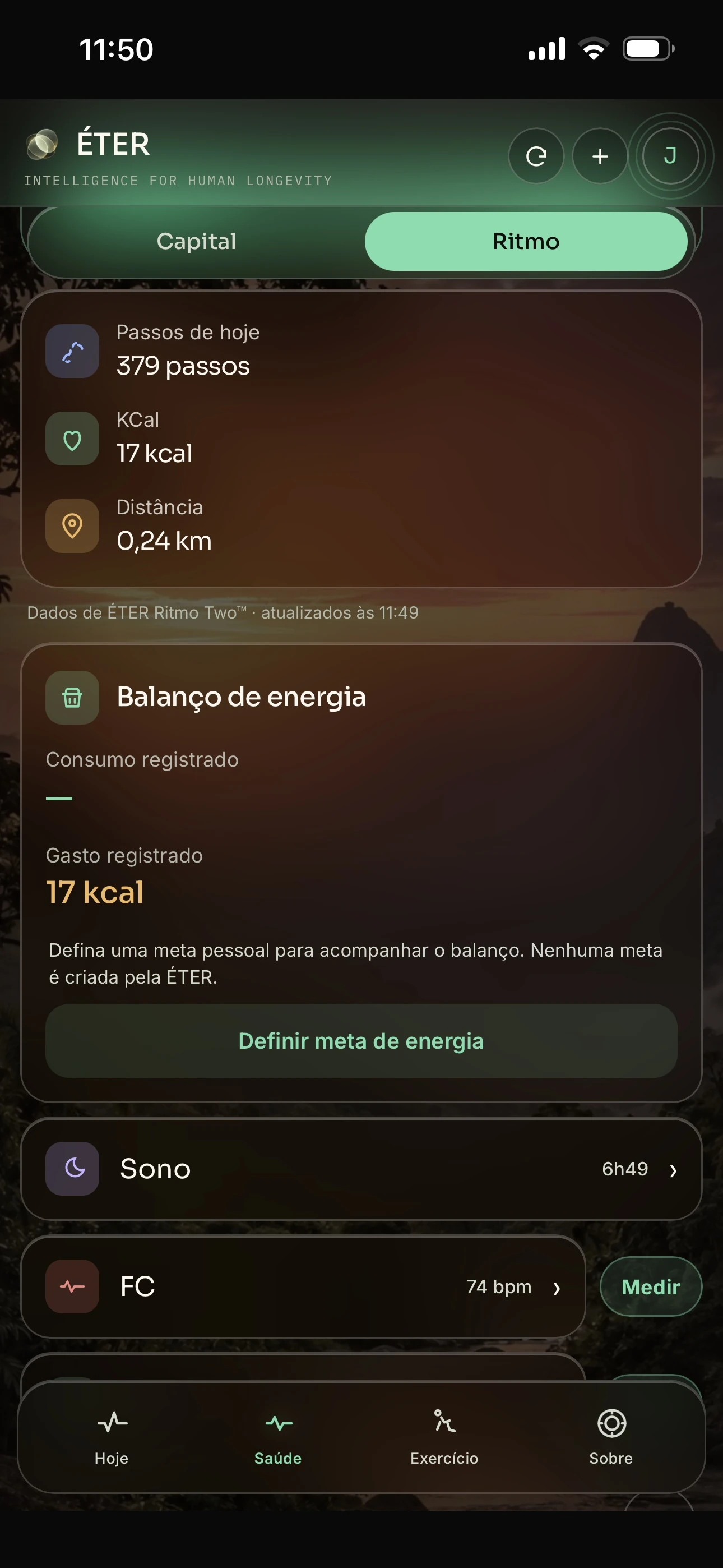Interface de acompanhamento ÉTER