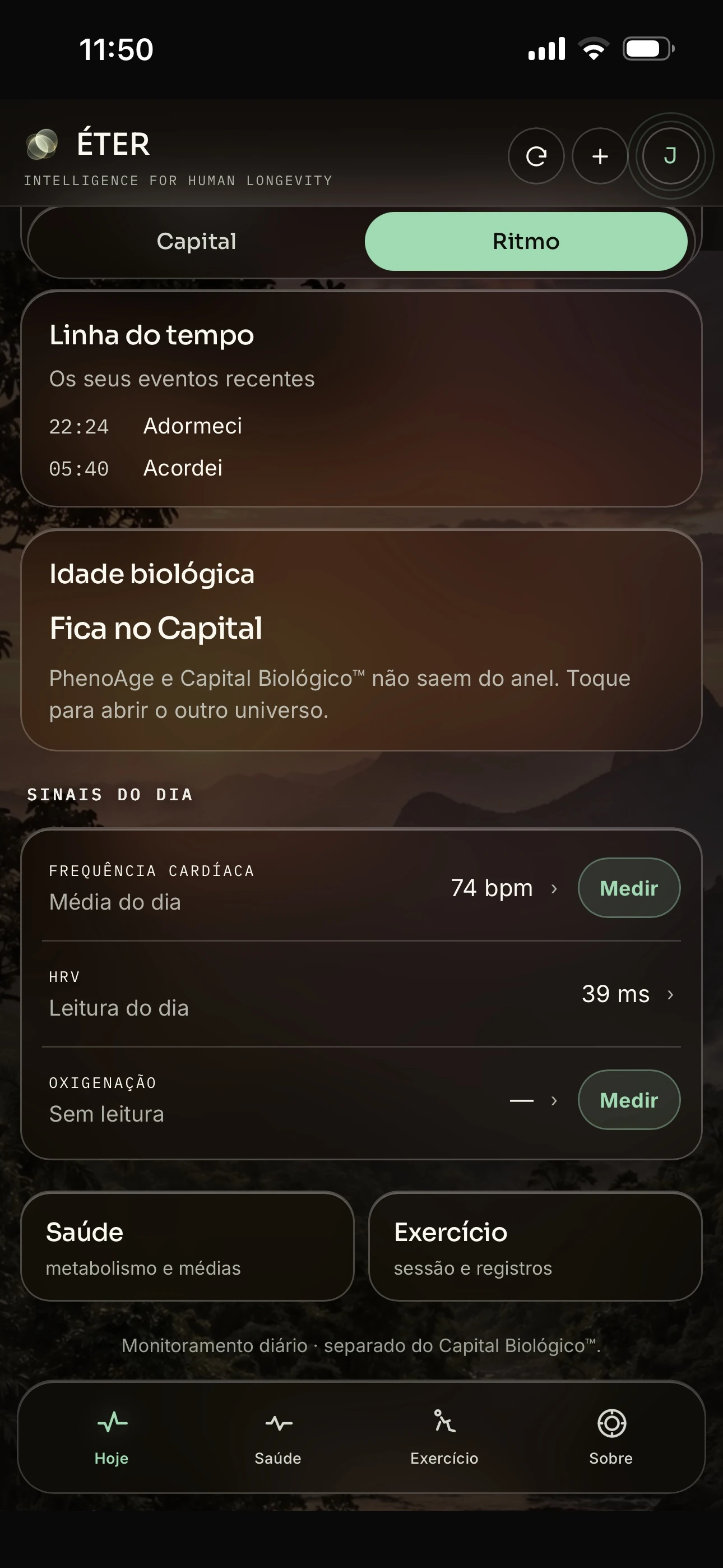 Interface de acompanhamento ÉTER